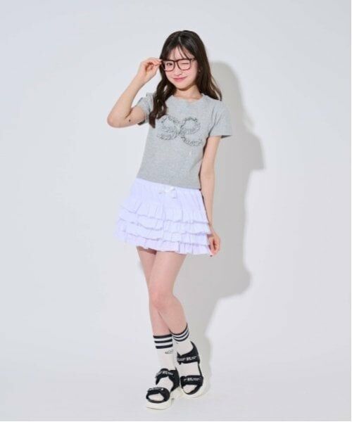 by LOVEiT / バイ ラビット ミニ・ひざ丈スカート | 【Cuugal掲載】シャーリングフリルスカート | 詳細10