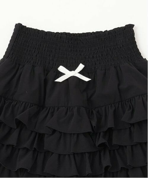 by LOVEiT / バイ ラビット ミニ・ひざ丈スカート | 【Cuugal掲載】シャーリングフリルスカート | 詳細3