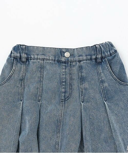 by LOVEiT / バイ ラビット ミニ・ひざ丈スカート | デニムタックスカート | 詳細2