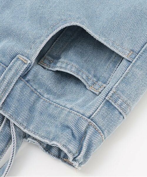 by LOVEiT / バイ ラビット サロペット・オールインワン | ダメージショートパンツ | 詳細6