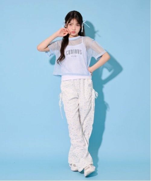 by LOVEiT / バイ ラビット Tシャツ | 【ニコ☆プチ掲載】メッシュTキャミセット | 詳細1