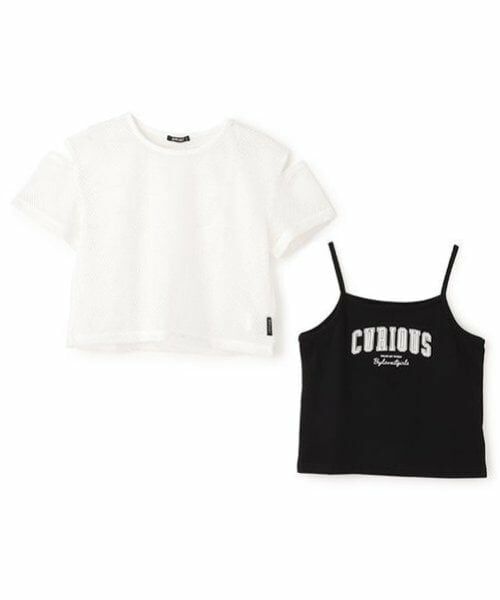by LOVEiT / バイ ラビット Tシャツ | 【ニコ☆プチ掲載】メッシュTキャミセット | 詳細7