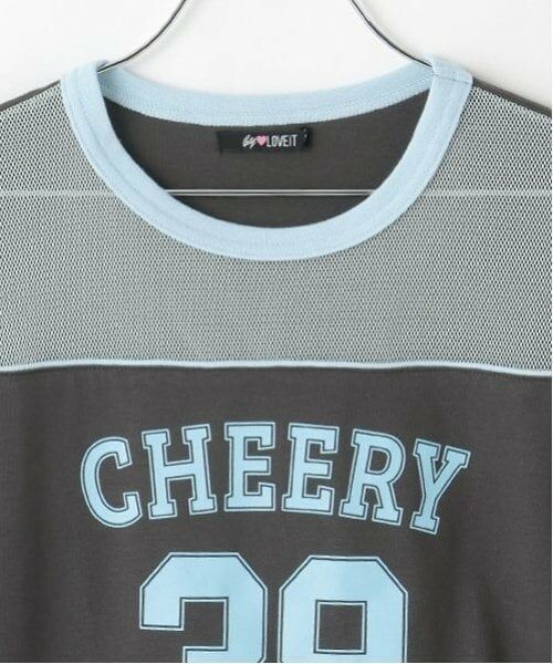 by LOVEiT / バイ ラビット Tシャツ | チュール切替Tシャツ | 詳細3