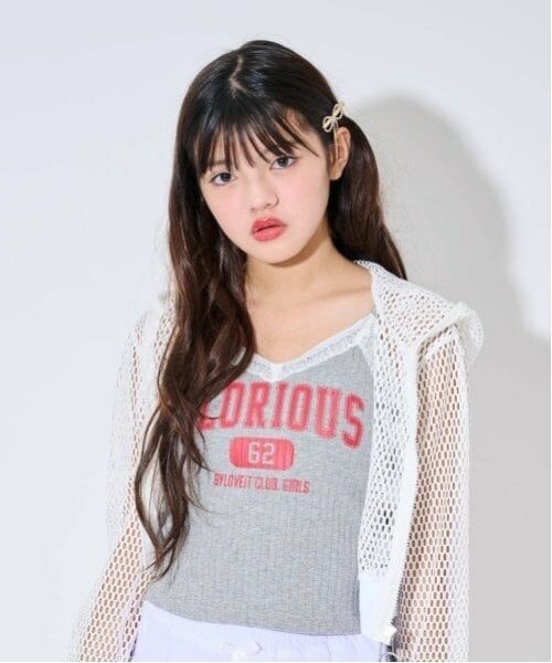 by LOVEiT / バイ ラビット キャミソール・チューブトップ | レースキャミ（ミディアム グレー）