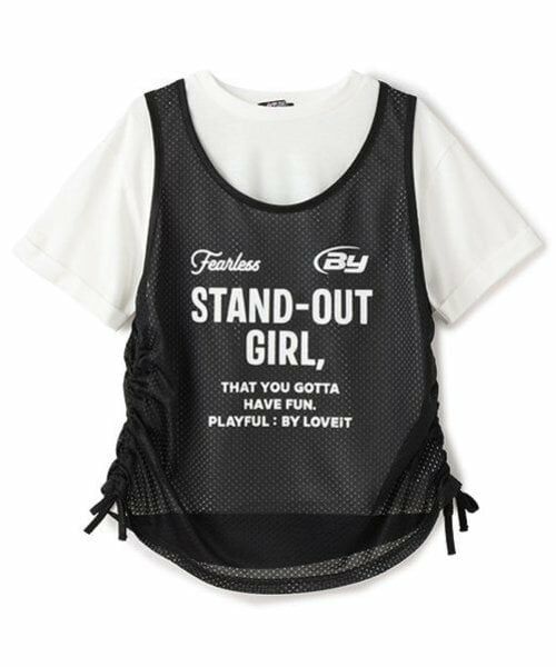 by LOVEiT / バイ ラビット Tシャツ | メッシュロングTシャツセット | 詳細5