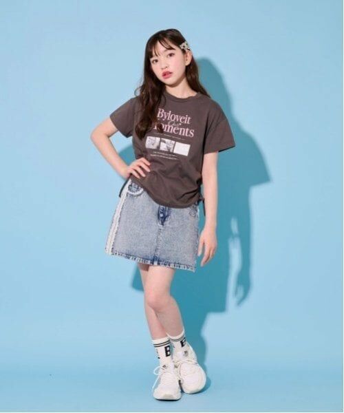 by LOVEiT / バイ ラビット Tシャツ | 【大好評につき再入荷】【ニコ☆プチ掲載】フォトプリントフレンチTシャツ | 詳細13