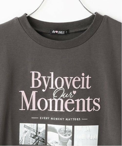 by LOVEiT / バイ ラビット Tシャツ | 【大好評につき再入荷】【ニコ☆プチ掲載】フォトプリントフレンチTシャツ | 詳細2