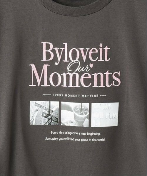 by LOVEiT / バイ ラビット Tシャツ | 【大好評につき再入荷】【ニコ☆プチ掲載】フォトプリントフレンチTシャツ | 詳細4