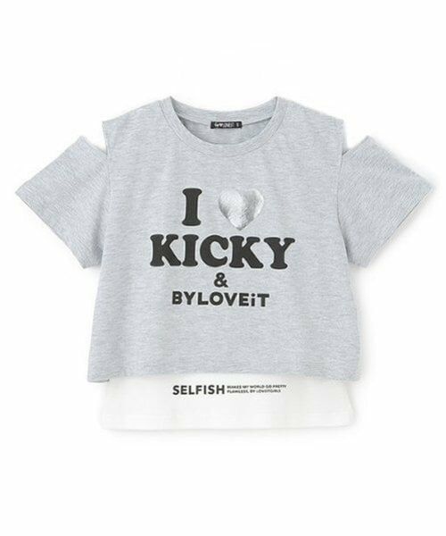 by LOVEiT / バイ ラビット Tシャツ | Tシャツタンクセット（グレー）