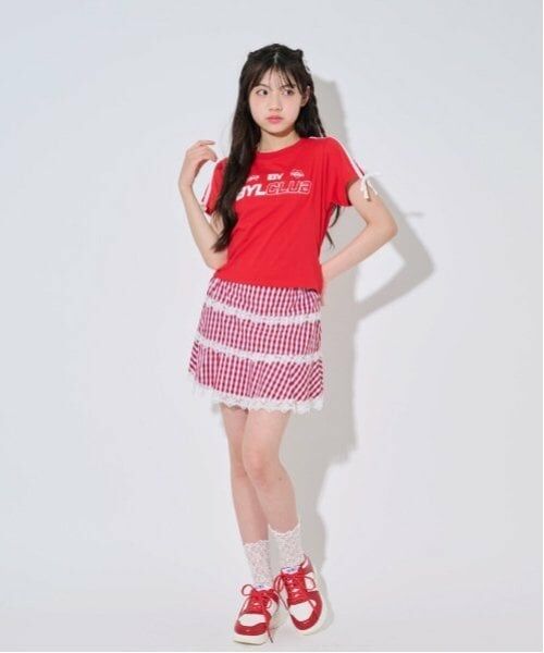 by LOVEiT / バイ ラビット Tシャツ | 【Cuugal掲載】袖リボンラインＴシャツ | 詳細2