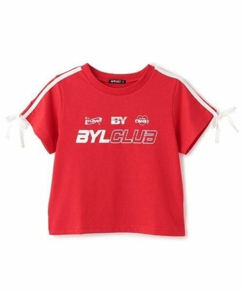 by LOVEiT / バイ ラビット Tシャツ | 【Cuugal掲載】袖リボンラインＴシャツ | 詳細4