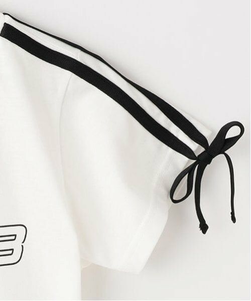 by LOVEiT / バイ ラビット Tシャツ | 【Cuugal掲載】袖リボンラインＴシャツ | 詳細9