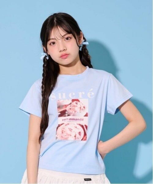 by LOVEiT / バイ ラビット Tシャツ | ベリーアイスTシャツ（サックス）