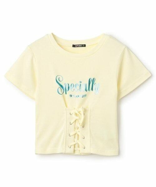by LOVEiT / バイ ラビット Tシャツ | 【ニコ☆プチ・Cuugal掲載】フロントレースアップＴシャツ | 詳細9