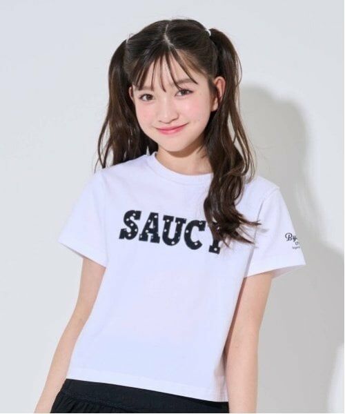 by LOVEiT / バイ ラビット Tシャツ | ドットパッチTシャツ（オフ ホワイト）