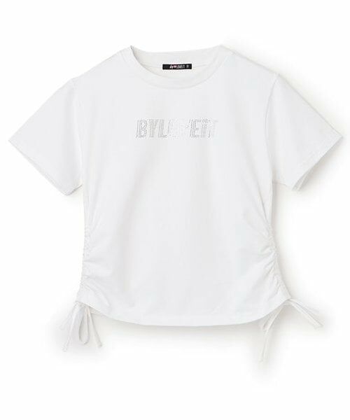 by LOVEiT / バイ ラビット Tシャツ | 【ニコ☆プチ掲載】キラキラスタッズTシャツ（オフ ホワイト）