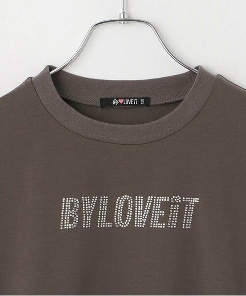 by LOVEiT / バイ ラビット Tシャツ | 【ニコ☆プチ掲載】キラキラスタッズTシャツ | 詳細2