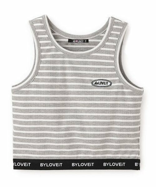 by LOVEiT / バイ ラビット キャミソール・チューブトップ | 【ニコ☆プチ掲載】パッド入りタンクトップ(グレー)