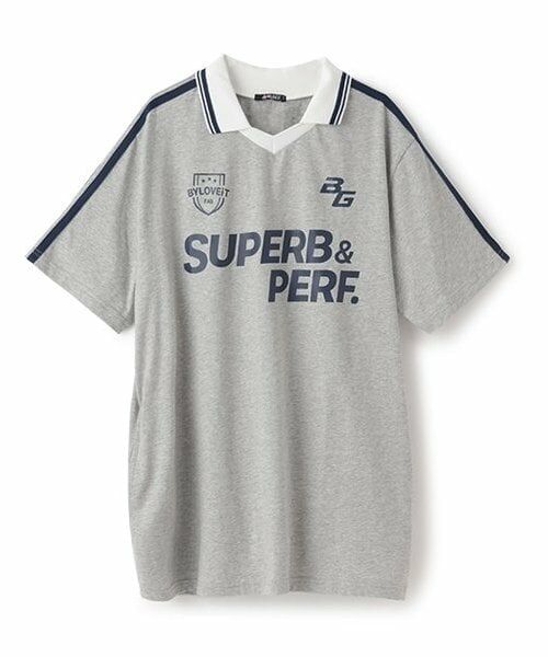 by LOVEiT / バイ ラビット Tシャツ | 【ニコ☆プチ掲載】ロング丈ゲームTシャツ（ミディアム グレー）