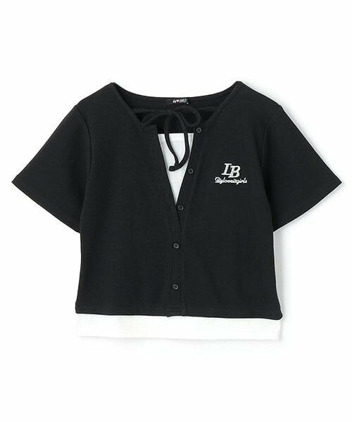 by LOVEiT / バイ ラビット Tシャツ | テレコレイヤーTシャツ（黒）