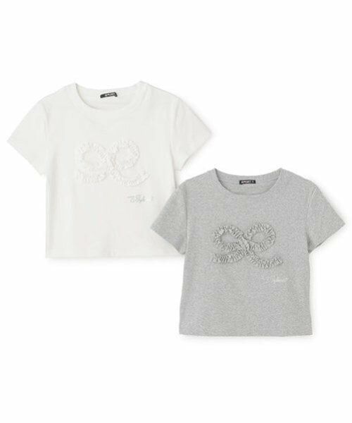 by LOVEiT / バイ ラビット Tシャツ | クシュクシュおリボンTシャツ | 詳細8