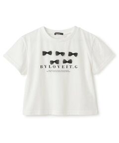 by LOVEiT / バイ ラビット Tシャツ | ミニリボンTシャツ