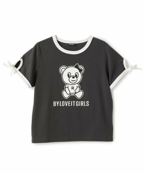 by LOVEiT / バイ ラビット Tシャツ | ラビ子袖あきリボンTシャツ | 詳細3