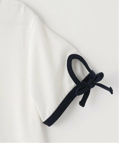 by LOVEiT / バイ ラビット Tシャツ | ラビ子袖あきリボンTシャツ | 詳細7