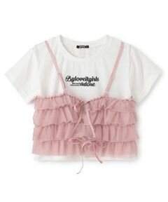 by LOVEiT / バイ ラビット Tシャツ | 2WAYビスチェつきTシャツ