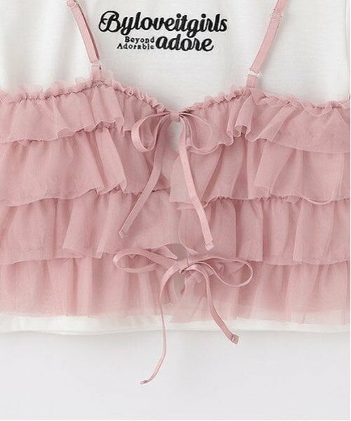 by LOVEiT / バイ ラビット Tシャツ | 2WAYビスチェつきTシャツ | 詳細7