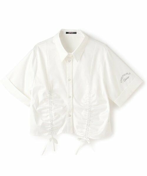 by LOVEiT / バイ ラビット シャツ・ブラウス | ドロストオーバーシャツ（オフ ホワイト）