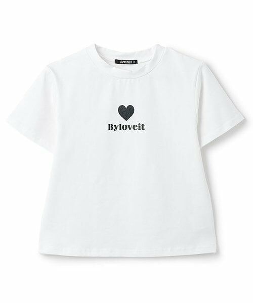 by LOVEiT / バイ ラビット Tシャツ | 【WEB限定】ハートTシャツ（オフ ホワイト）