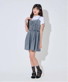 by LOVEiT / バイ ラビット ミニ丈・ひざ丈ワンピース | 【ニコ☆プチ・Cuugal掲載】レースアップワンピース