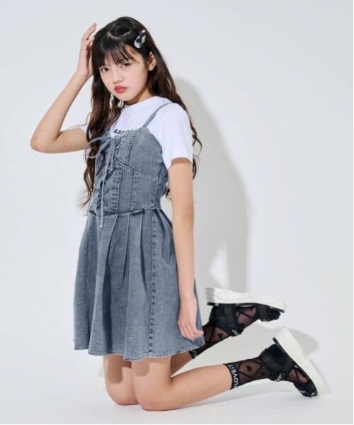 by LOVEiT / バイ ラビット ミニ丈・ひざ丈ワンピース | 【ニコ☆プチ・Cuugal掲載】レースアップワンピース | 詳細13