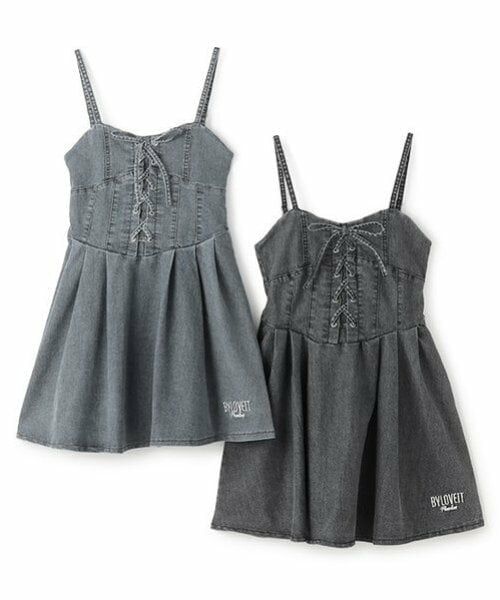 by LOVEiT / バイ ラビット ミニ丈・ひざ丈ワンピース | 【ニコ☆プチ・Cuugal掲載】レースアップワンピース | 詳細8