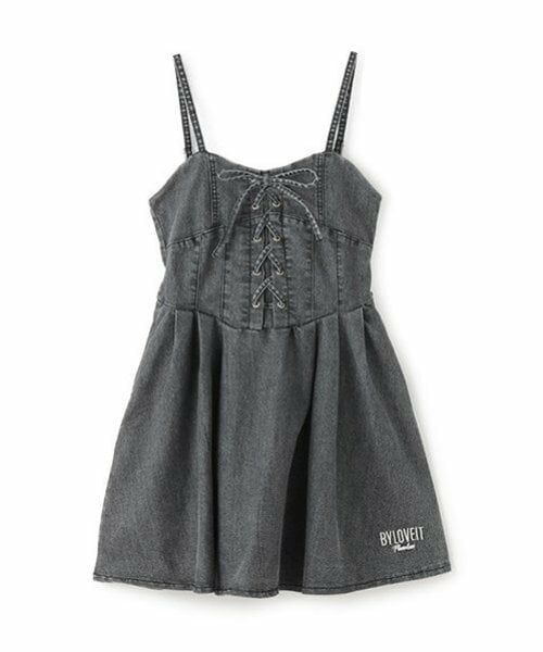 by LOVEiT / バイ ラビット ミニ丈・ひざ丈ワンピース | 【ニコ☆プチ・Cuugal掲載】レースアップワンピース | 詳細9