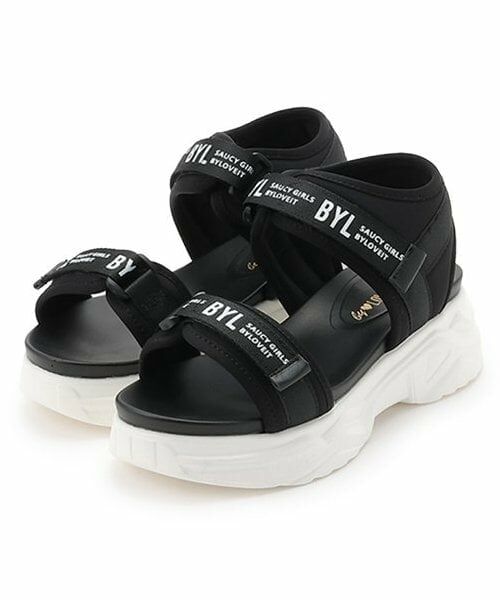 by LOVEiT / バイ ラビット サンダル | 【ニコ☆プチ掲載】スポーツサンダル（黒）