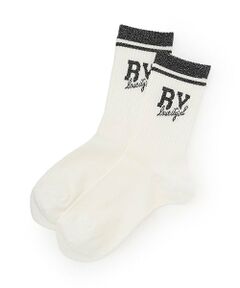 by LOVEiT / バイ ラビット ソックス | ラメロゴクルーソックス