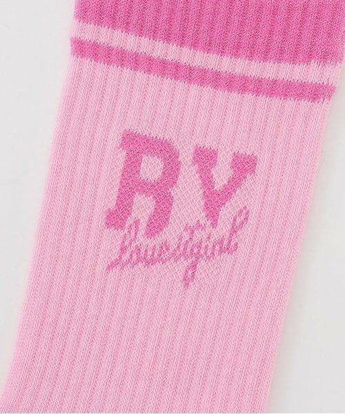 by LOVEiT / バイ ラビット ソックス | ラメロゴクルーソックス | 詳細2
