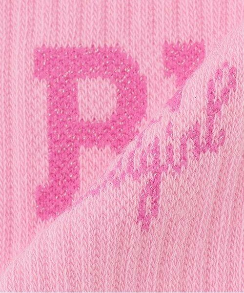 by LOVEiT / バイ ラビット ソックス | ラメロゴクルーソックス | 詳細4