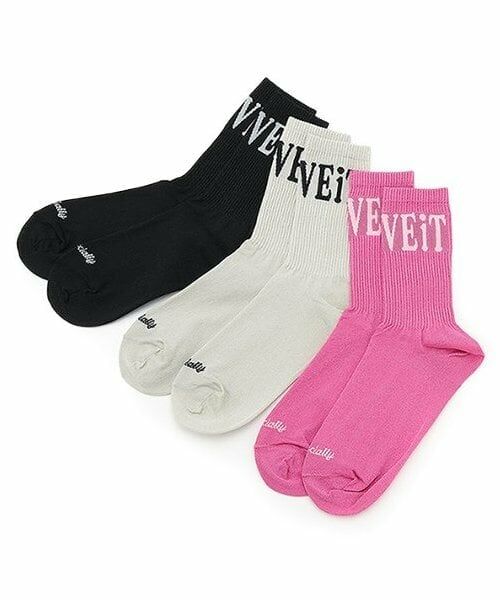 by LOVEiT / バイ ラビット ソックス | ラメリブクルーソックス | 詳細4