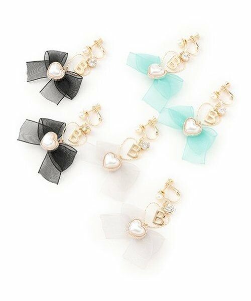 by LOVEiT / バイ ラビット ピアス・イヤリング | ハートリボンイヤリング | 詳細4