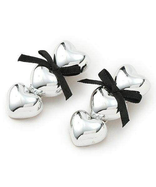 by LOVEiT / バイ ラビット ヘアピン | ハートクリップ（黒）