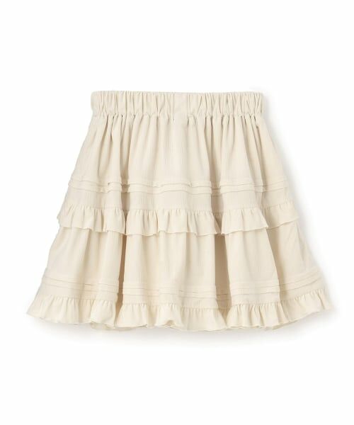 by LOVEiT / バイ ラビット ミニ・ひざ丈スカート | コール楊柳ティアードスカート | 詳細10