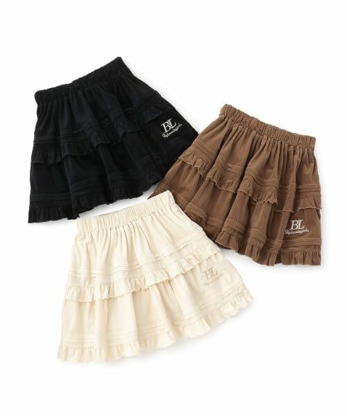 by LOVEiT / バイ ラビット ミニ・ひざ丈スカート | コール楊柳ティアードスカート | 詳細7