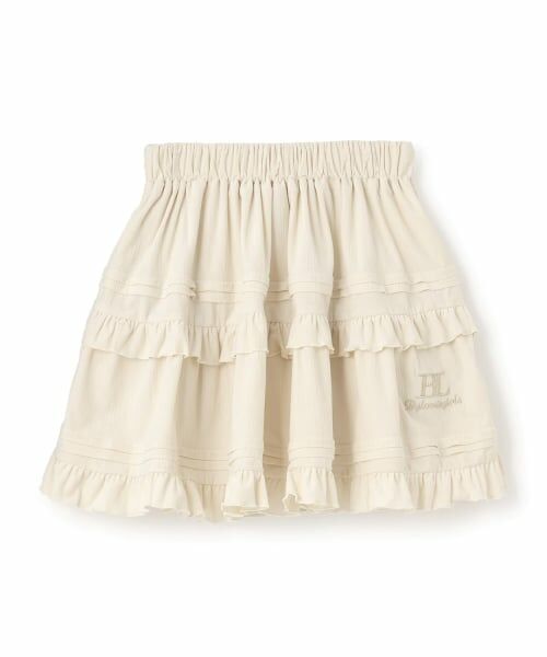 by LOVEiT / バイ ラビット ミニ・ひざ丈スカート | コール楊柳ティアードスカート | 詳細9