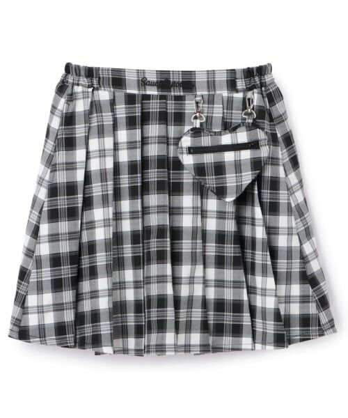 by LOVEiT / バイ ラビット ミニ・ひざ丈スカート | ハートポシェットスカート（黒）