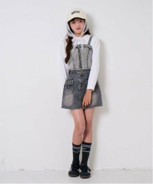 by LOVEiT / バイ ラビット ミニ・ひざ丈スカート | デニムスカパン | 詳細13