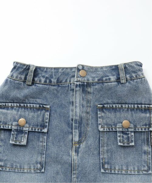 by LOVEiT / バイ ラビット ミニ・ひざ丈スカート | デニムスカパン | 詳細2