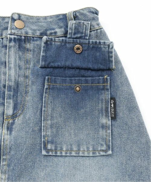 by LOVEiT / バイ ラビット ミニ・ひざ丈スカート | デニムスカパン | 詳細4